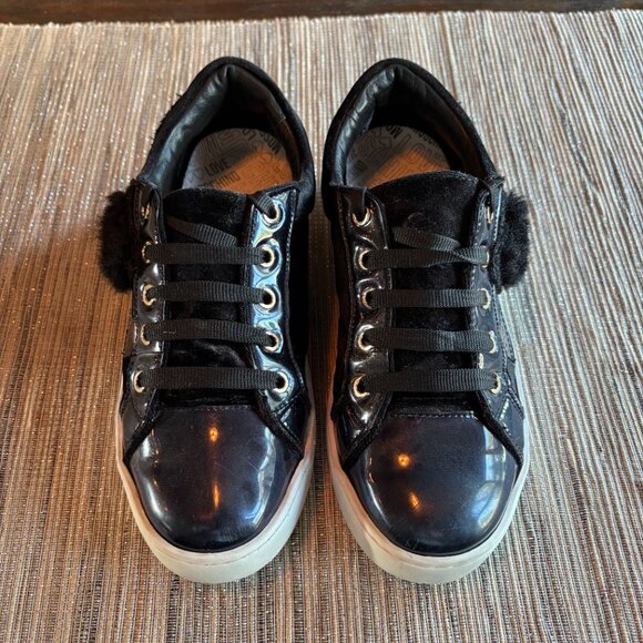 LOVE MOSCHINO | Women's Black Velvet Puffy & Sequin Heart Sneakers Size … - Picture 9 of 9